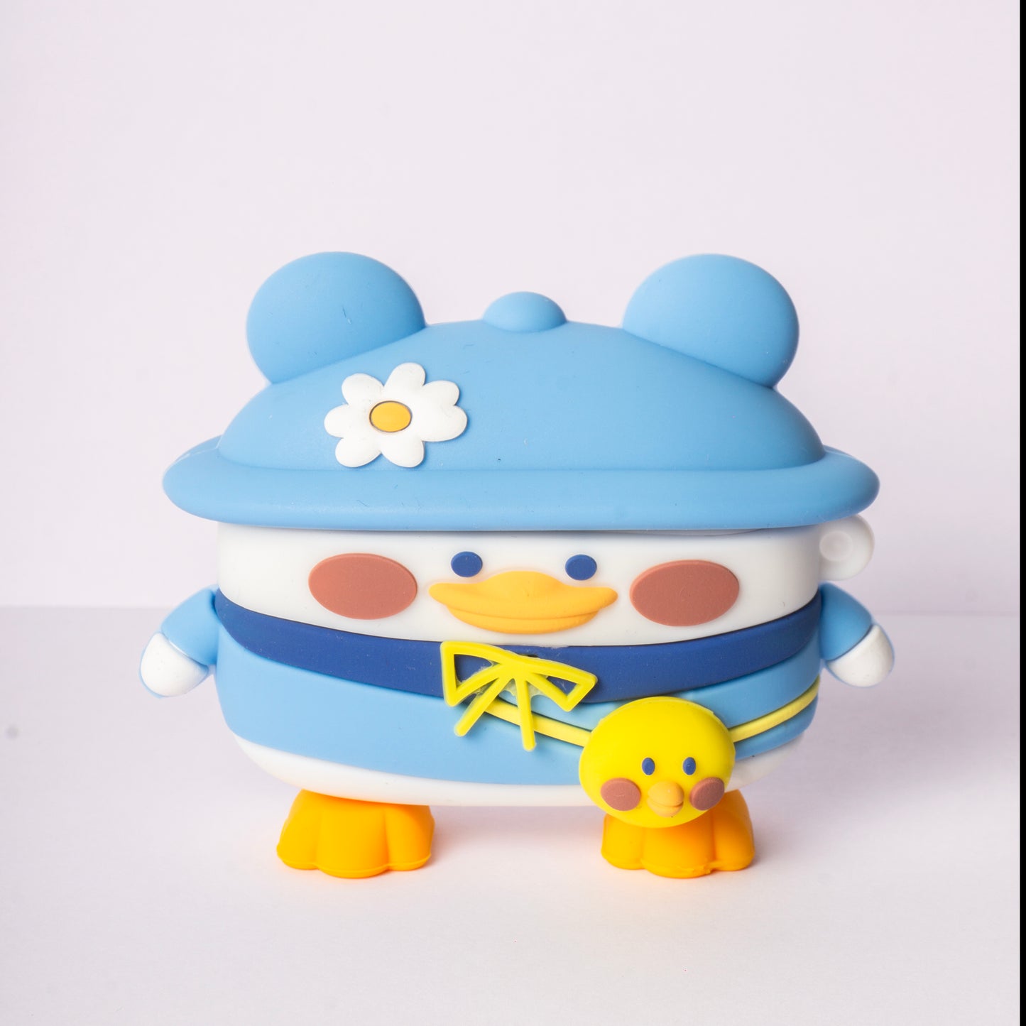 Cute Duckling Silicon Cover with 3 Caps