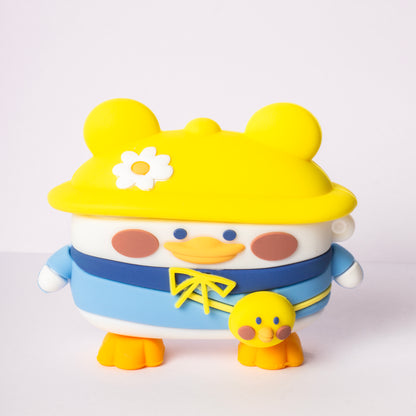 Cute Duckling Silicon Cover with 3 Caps