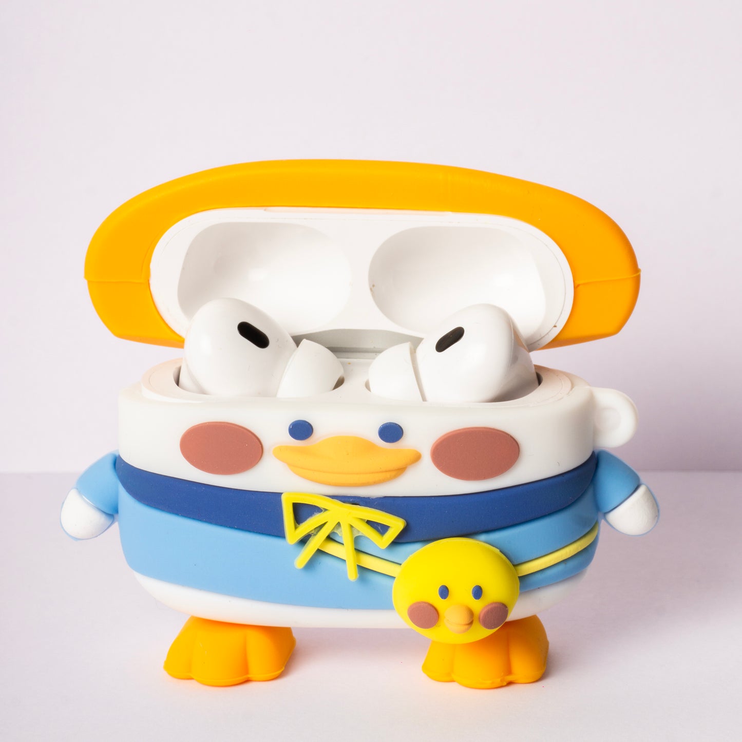 Cute Duckling Silicon Cover with 3 Caps